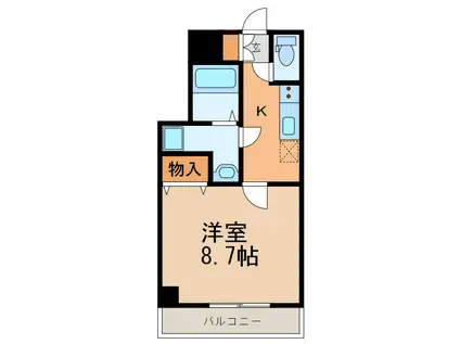 プリミエール鳥居松II(1K/5階)の間取り写真