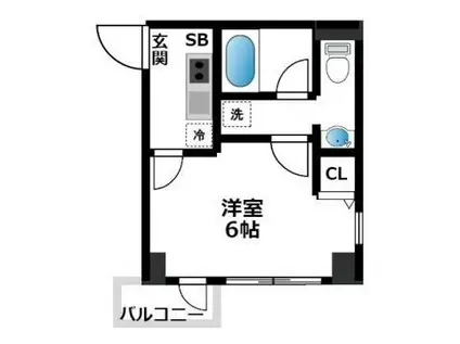 SOL LEVANTE 元浅草(1K/4階)の間取り写真