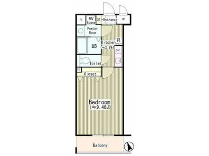 AVANCER I`LL 羽田(1K/3階)の間取り写真