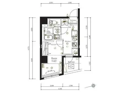 MA-RO弘明寺(1K/4階)の間取り写真
