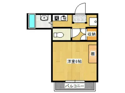 ロイヤルピジョン(1K/3階)の間取り写真