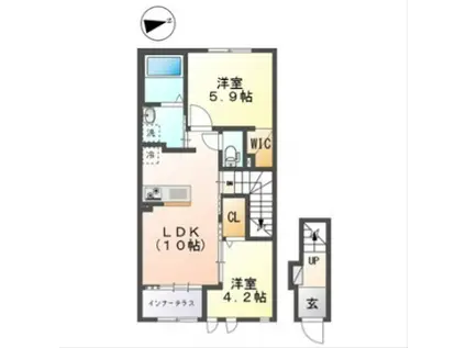 FUN LIFE(2LDK/2階)の間取り写真