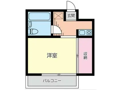 グレイスエム(1K/1階)の間取り写真