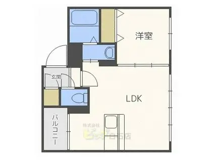 ETOILE(1LDK/1階)の間取り写真