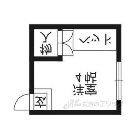 杉本アパート(ワンルーム/2階)の間取り写真