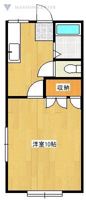 アビリティ(1K/2階)の間取り写真