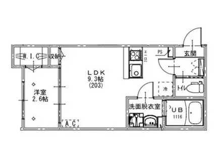 KEIAI RESIDECE北習志野(1LDK/2階)の間取り写真