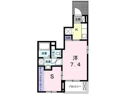 SHILIN(1SK/1階)の間取り写真