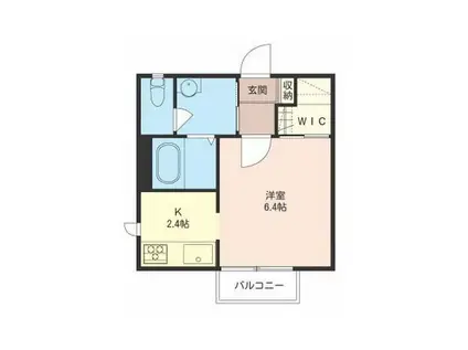 ボンハイム磯子(ワンルーム/2階)の間取り写真
