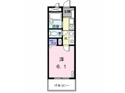 メゾンドティファニー(1K/3階)の間取り写真