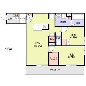 CERISIER(2LDK/3階)の間取り写真