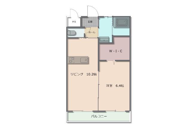 アベニール粋光(1LDK/2階)の間取り写真