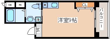 サンステージ神戸大倉山(ワンルーム/6階)の間取り写真