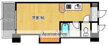 ステラ堤(ワンルーム/2階)の間取り写真