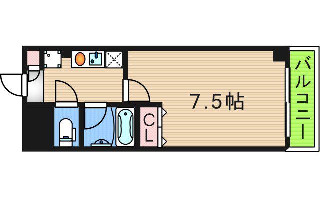 ルミエール花園(1K/5階)の間取り写真