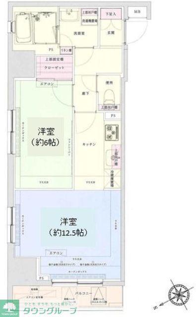 アイル銀座京橋壱番館(1LDK/5階)の間取り写真