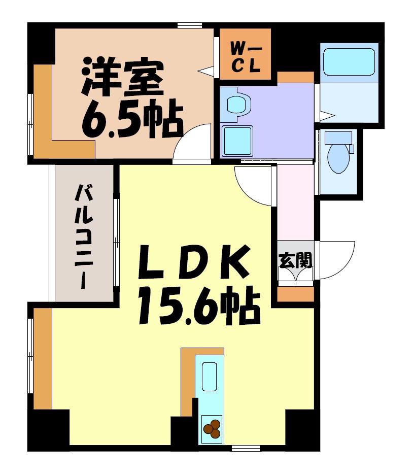ラフォルテ(1LDK/3階)の間取り写真