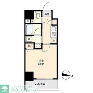 CAVANA新栄(1K/6階)の間取り写真