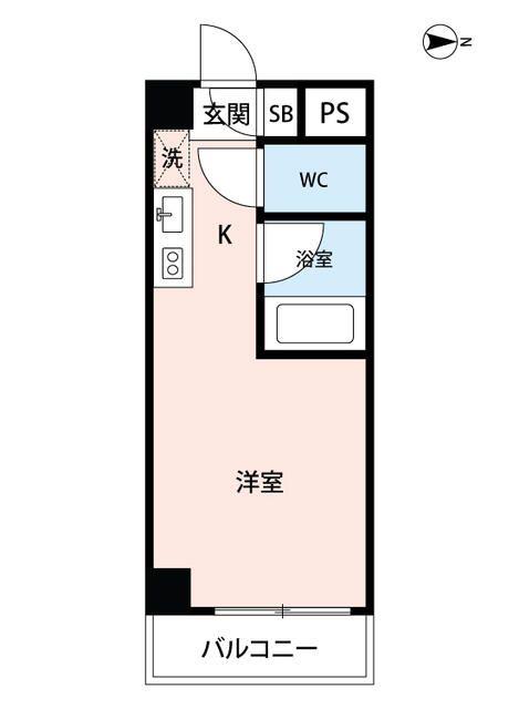 マイナビSTAYパレス中野新橋(ワンルーム/2階)の間取り写真