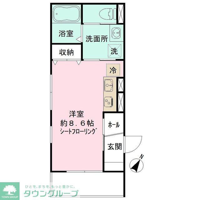 NIDO LARGO(ワンルーム/1階)の間取り写真