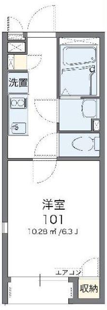 レオネクスト中野上鷺宮(1K/2階)の間取り写真