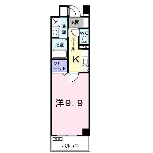 プティネージュ(1K/2階)の間取り写真
