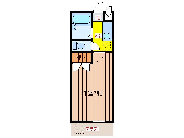 R・E・A片町(1K/1階)の間取り写真