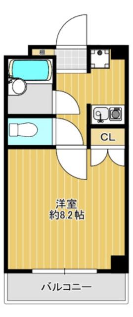 リベルテ社領(1K/1階)の間取り写真