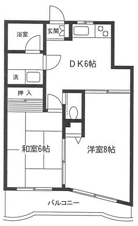 コモラード橋本II 5階階 間取り