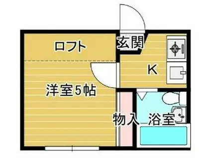 COMODO三笠(1K/1階)の間取り写真