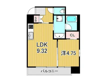 プレジオ亀有(1LDK/6階)の間取り写真
