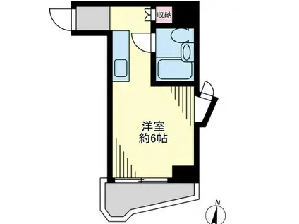 メゾン・ド・リベラル(ワンルーム/9階)の間取り写真