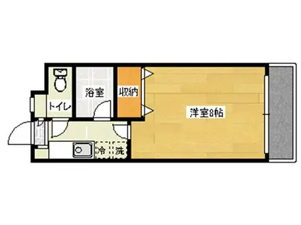 平成ハイツ(1K/1階)の間取り写真