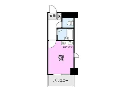 パレ・ドール日の出新潟(ワンルーム/5階)の間取り写真