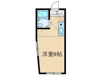 リッチ・フィールド(ワンルーム/2階)の間取り写真