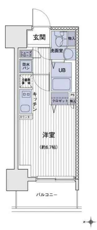 エスティメゾン大島 3階階 間取り