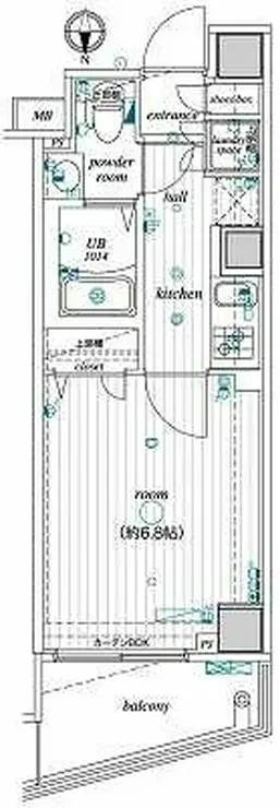レオーネ亀戸 8階階 間取り