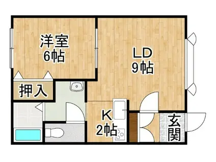 メゾンド-ルパキラ(1LDK/1階)の間取り写真