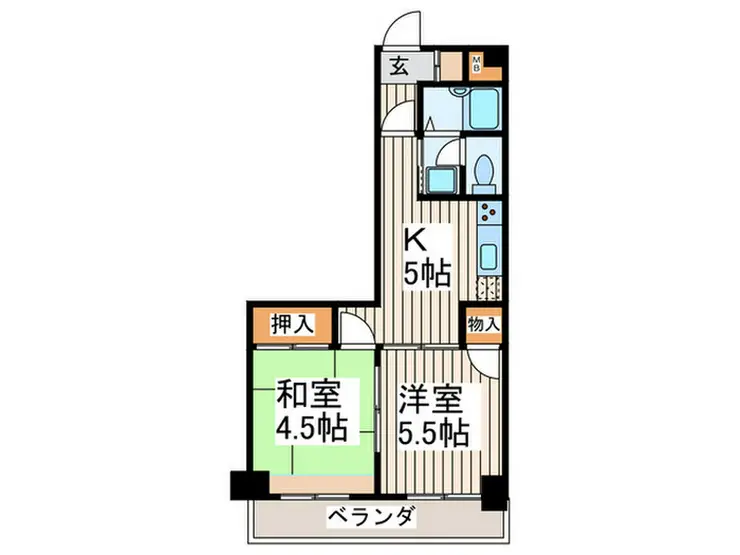 フローラル豊島園 2階階 間取り