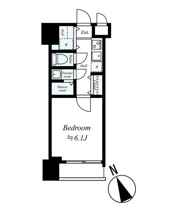 ガリシア銀座イースト 5階階 間取り