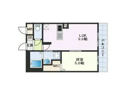 アムールELヨシモト(1LDK/1階)の間取り写真