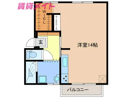 SUN LUMIERE BLD.HIRATA A棟(ワンルーム/3階)の間取り写真