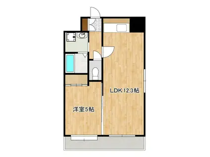 アーバングランデ本荘(1LDK/4階)の間取り写真