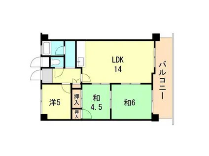 サングレイス西明石(3LDK/5階)の間取り写真
