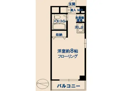 シントミプラザ新宿(ワンルーム/3階)の間取り写真