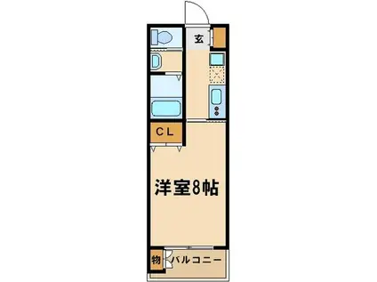 CASA VERDE(1K/2階)の間取り写真