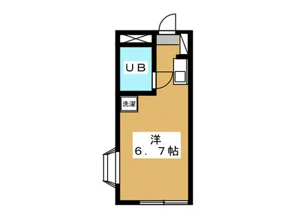 サンレイコート帝京大塚(ワンルーム/3階)の間取り写真