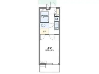 レオパレスAMI(1K/3階)の間取り写真