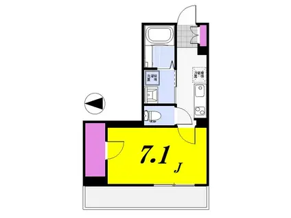 ARCTURUSアークトゥルス(1K/3階)の間取り写真