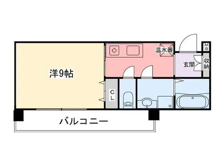 インタービレッジ青山二番館(1K/2階)の間取り写真